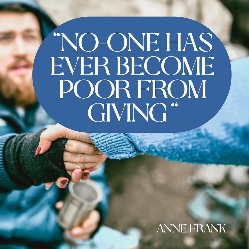 The care pack social media post showing campaign message