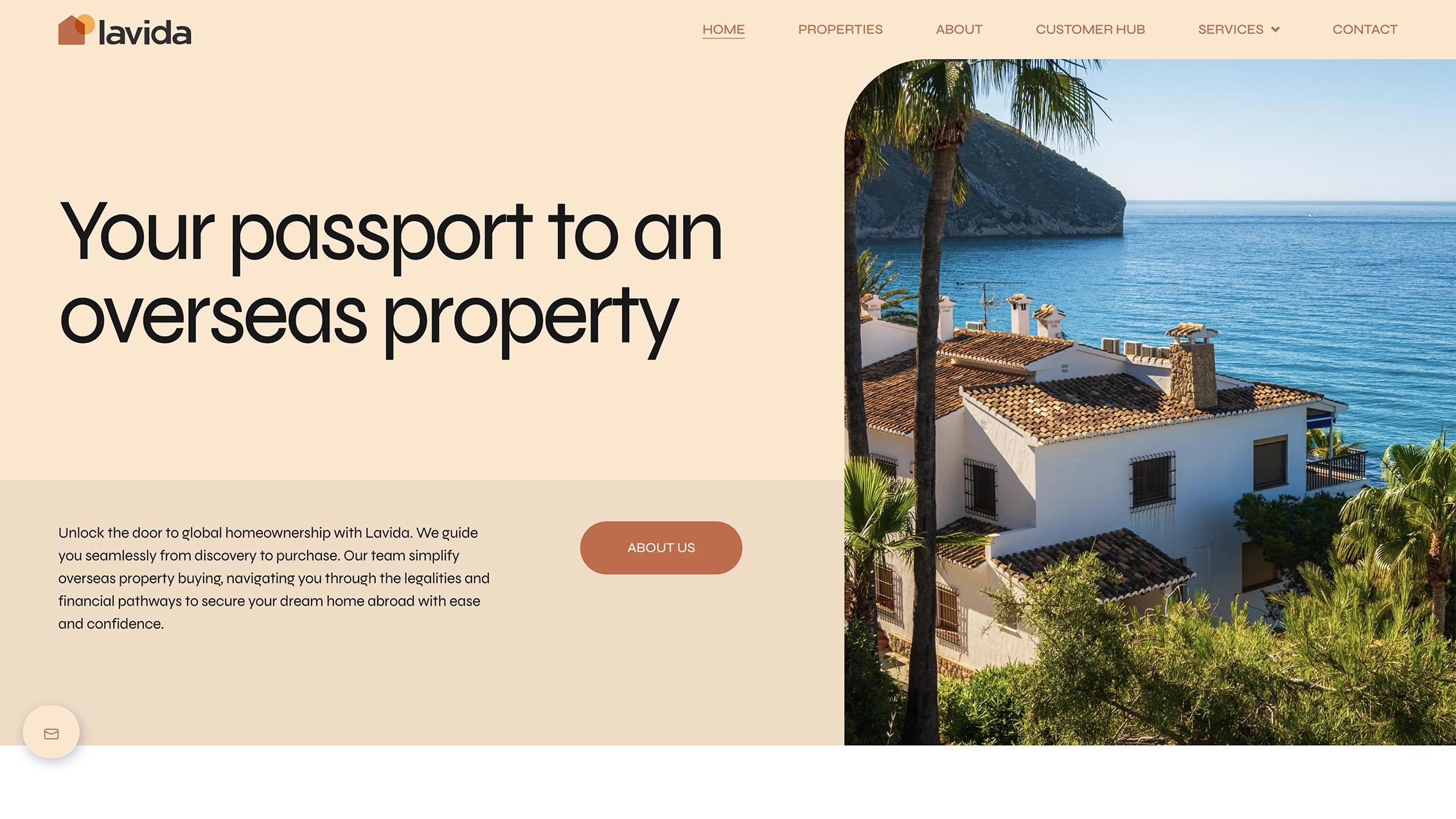 Lavida homepage