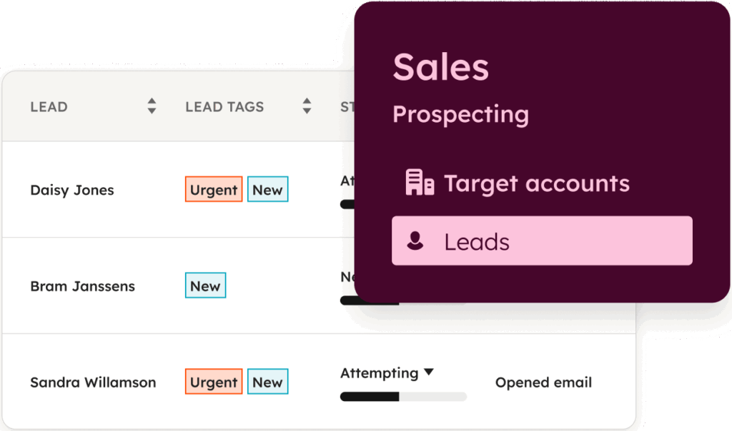 Hubspot ui