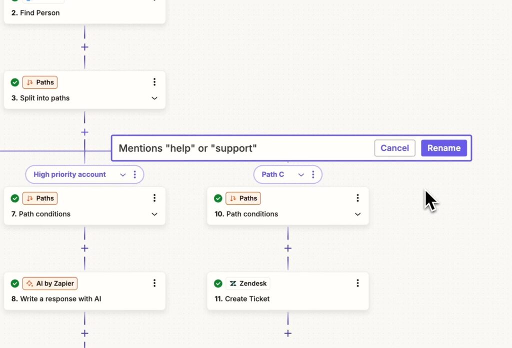 Zapier ui 2