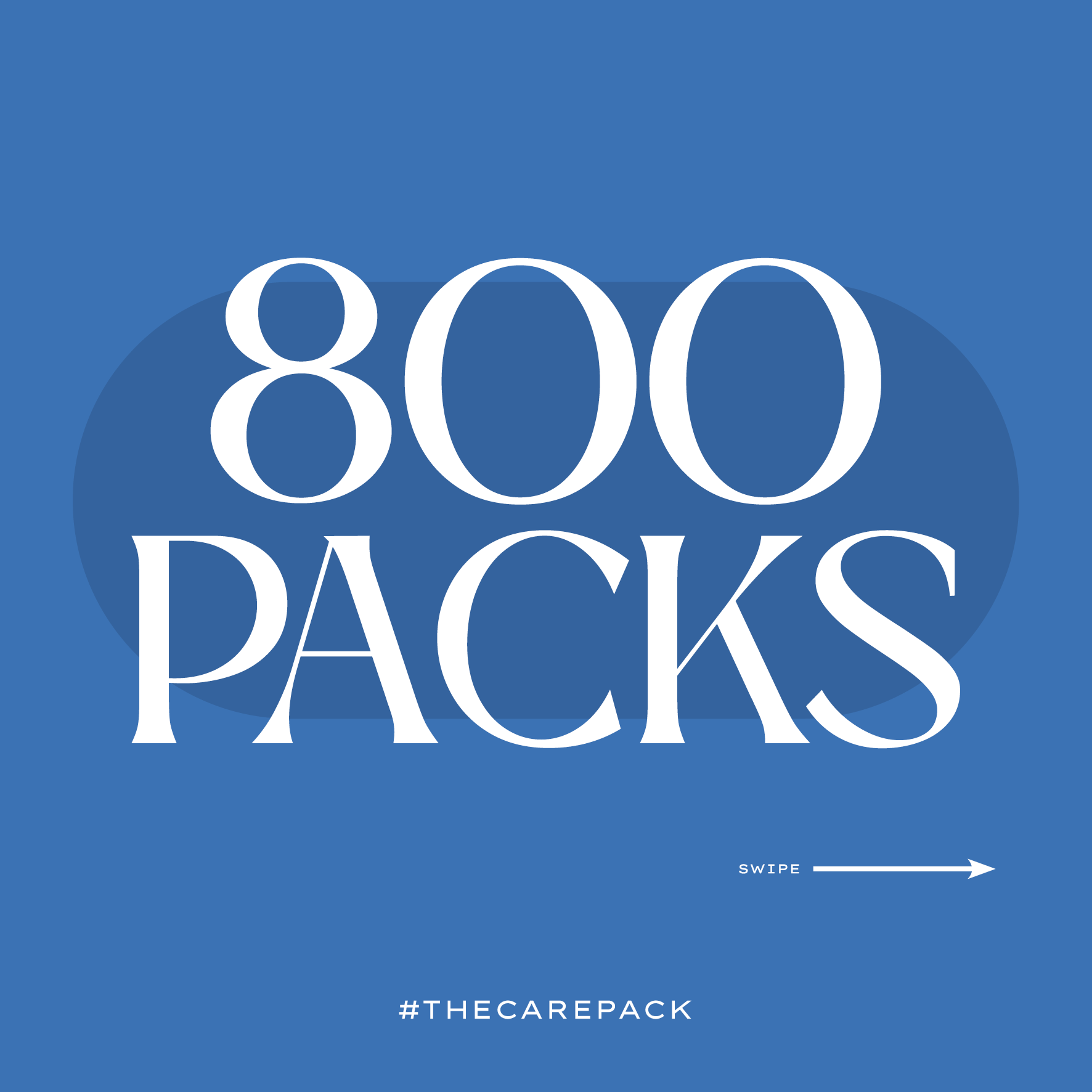 Creating Social Media Content For Homelessness Charity, The Care Pack 1 The care pack social media post showing campaign message