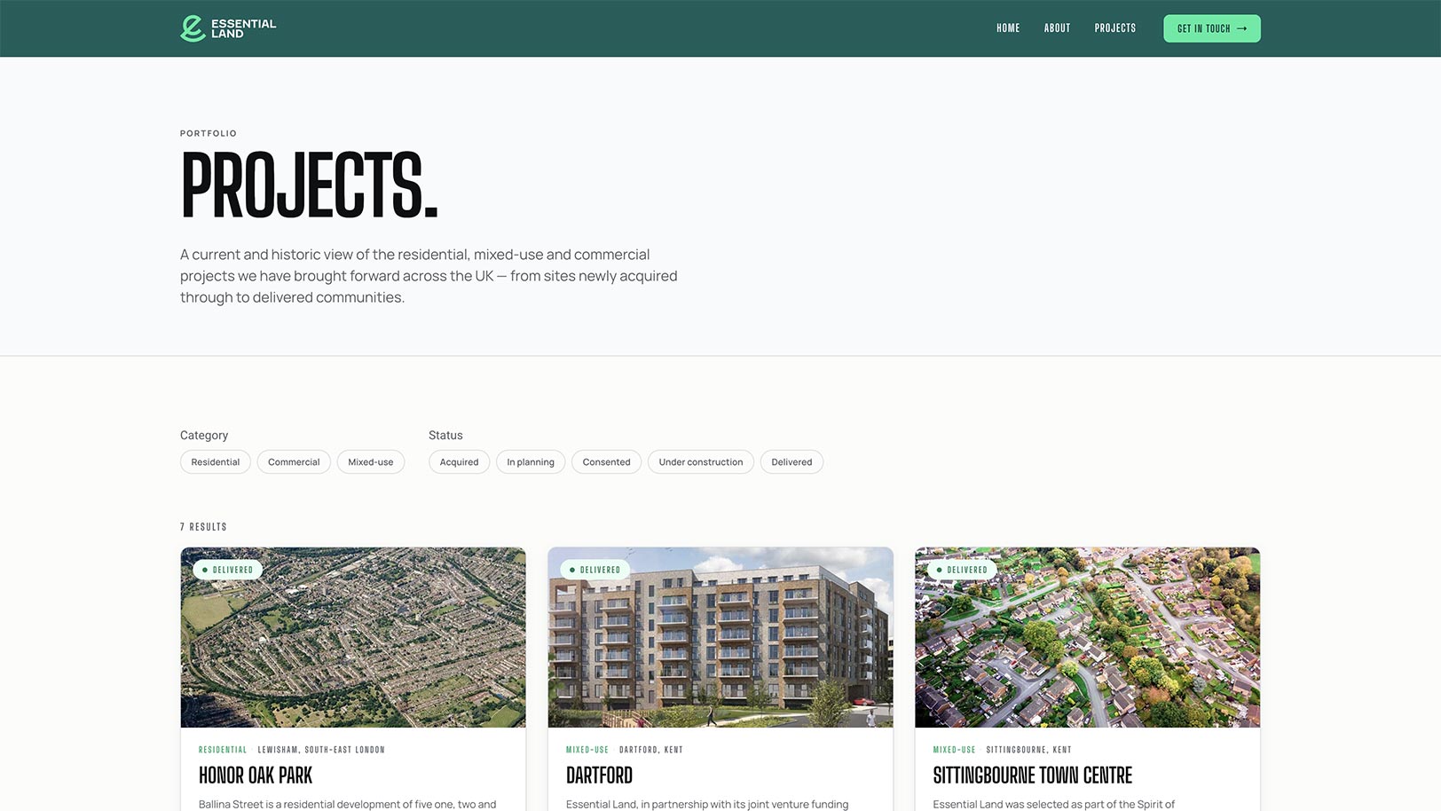 Essential land projects archive